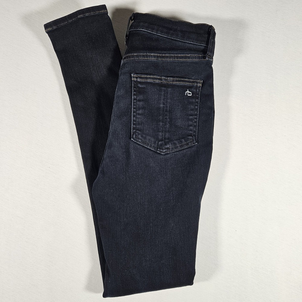 Rag And Bone Jeans Womens 25 High Rise Skinny Dark‎ Wash